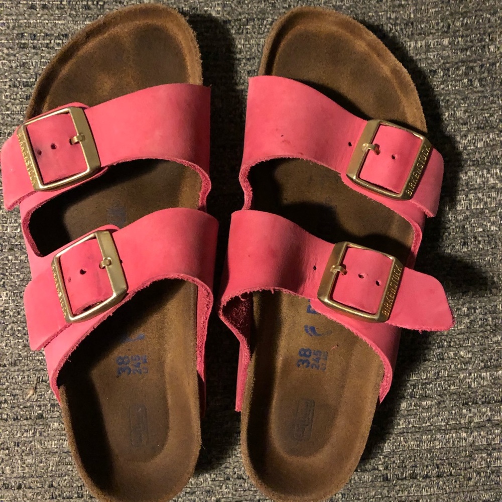 Birkenstock 2 strap HOT PINK